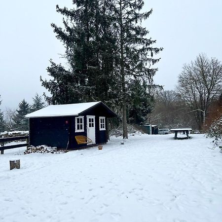 Wunderschoenes Chalet Mit Gaestehaus In Der Natur Mit Fass-Sauna Зангерхаузен Экстерьер фото